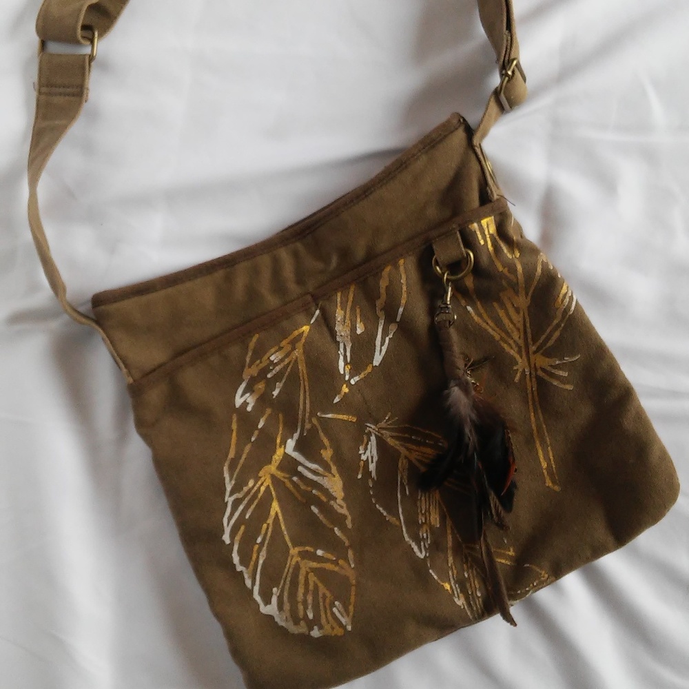 ROXY Military Green Cross Body Bag